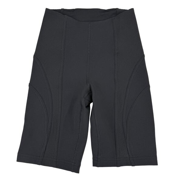 LULULEMON Ribbed High-Rise Yoga Short 8" Size 2 Black - Picture 2 of 6